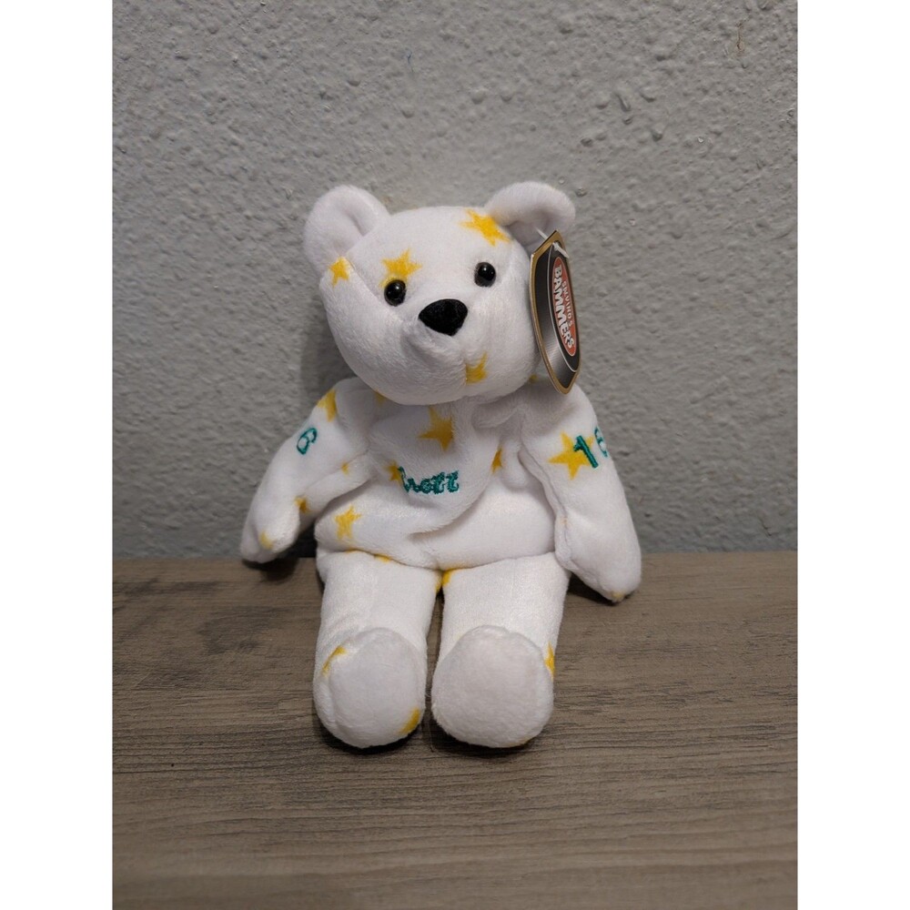 1999 Salvino's Bammers Brett Hull #16 Stars Beanie Bear Plush NWT